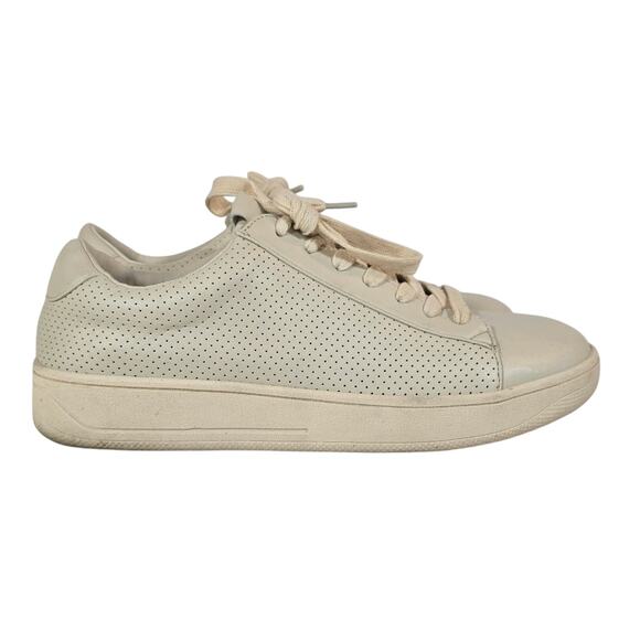 L Steve Madden Dodger Sneaker Women's Cream Beige Size 9 Neutral Vintage Vibe - Picture 1 of 8